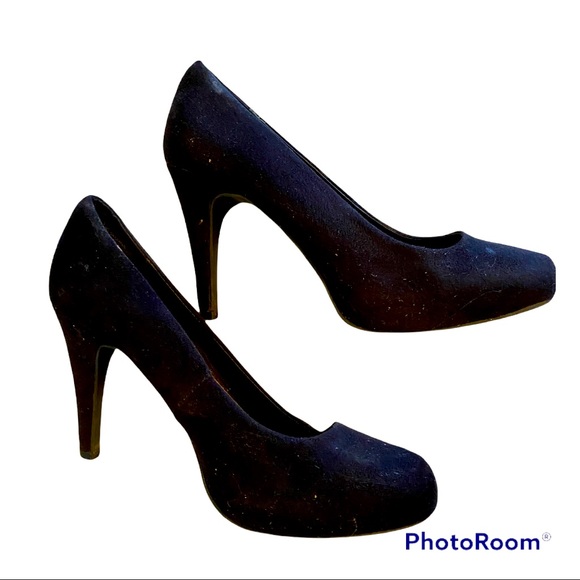JUSTFAB SWEADE BLACK PUMPS SIZE 8.5 HEELS - Picture 1 of 7